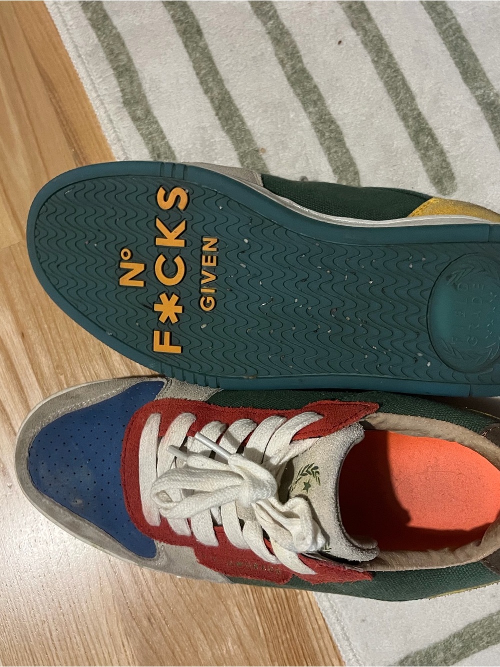 F*cks Given Sole Multicolor Women's Sneakers